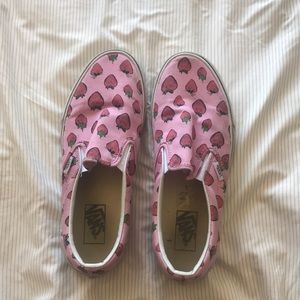 strawberry printed vans
